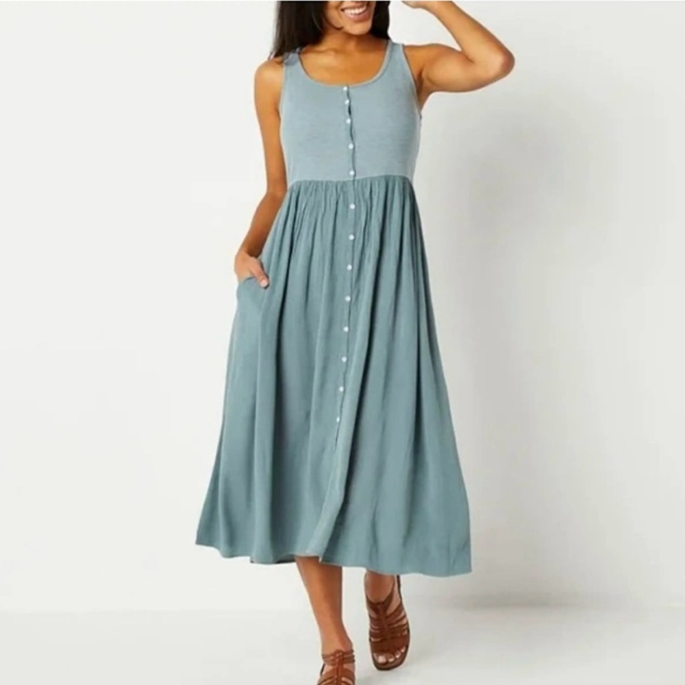 Frye Sleeveless Sage Green Dress